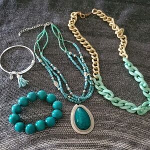 Turquoise Mixed Jewelry Set